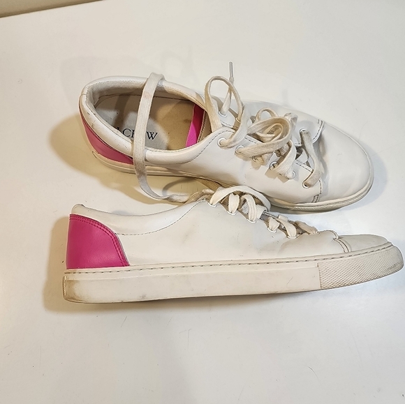 J. CREW Women's White Road Trip Sneakers size 10 - Picture 10 of 14